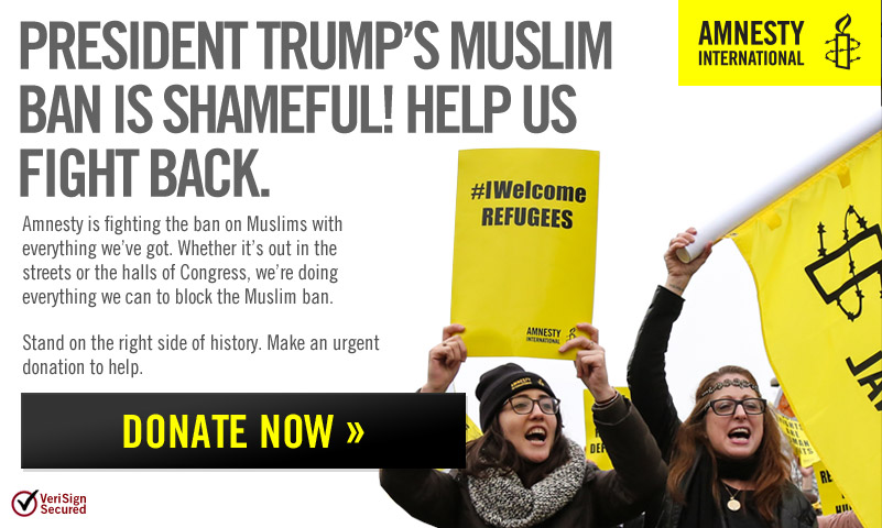 Featured Charity:  Amnesty International USA